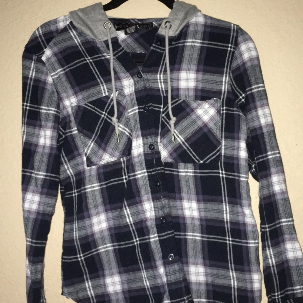 Button up hoodie